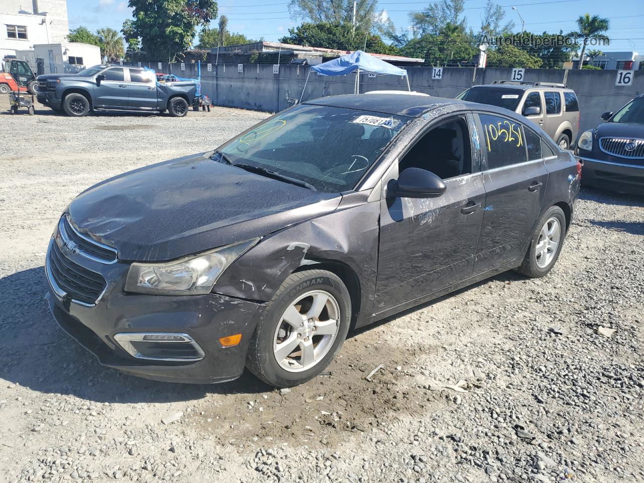 2016 Chevrolet Cruze Limited Lt Charcoal vin: 1G1PE5SBXG7123553