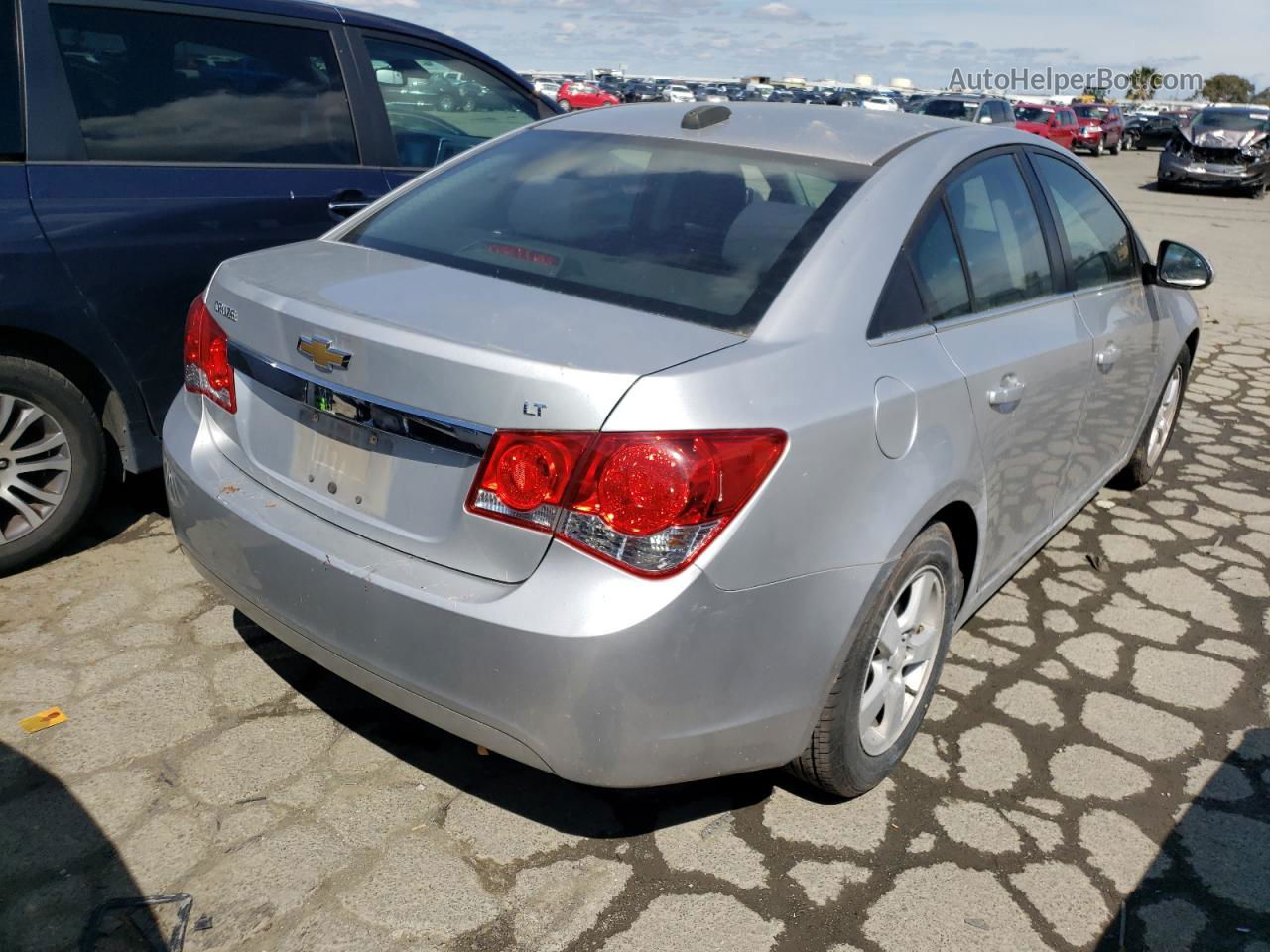 2016 Chevrolet Cruze Limited Lt Silver vin: 1G1PE5SBXG7142149