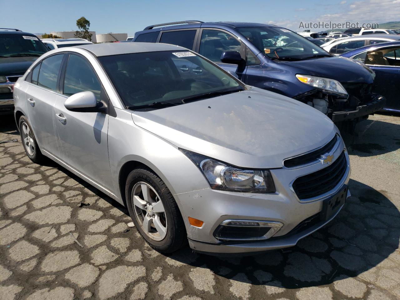 2016 Chevrolet Cruze Limited Lt Silver vin: 1G1PE5SBXG7142149