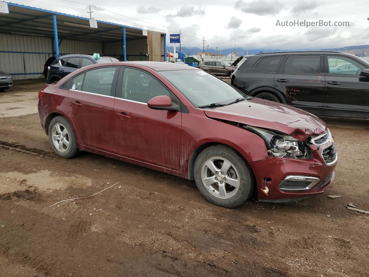 2016 Chevrolet Cruze Limited Lt Бордовый vin: 1G1PE5SBXG7152647