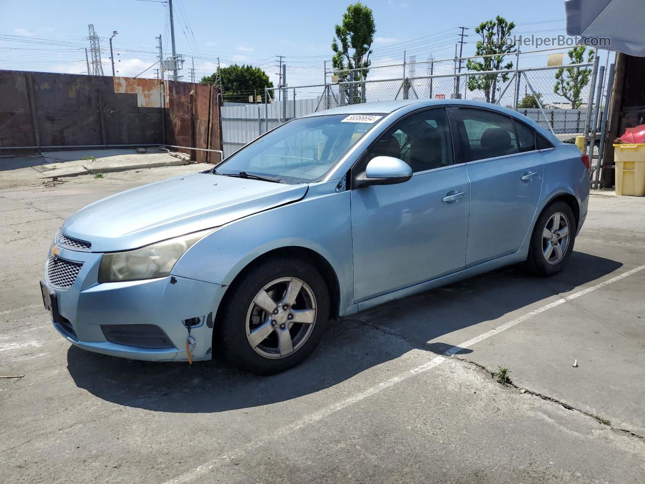 2012 Chevrolet Cruze Lt Blue vin: 1G1PE5SC3C7104605