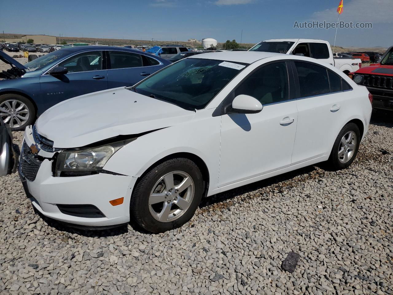 2012 Chevrolet Cruze Lt White vin: 1G1PE5SC3C7336797