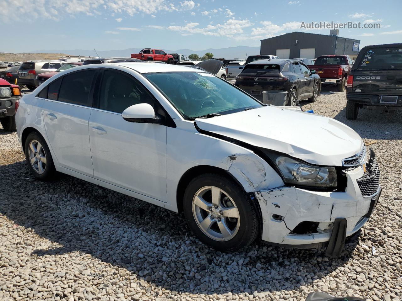 2012 Chevrolet Cruze Lt White vin: 1G1PE5SC3C7336797