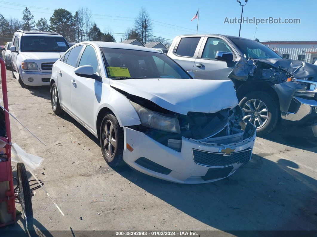 2012 Chevrolet Cruze Lt White vin: 1G1PE5SC4C7233033