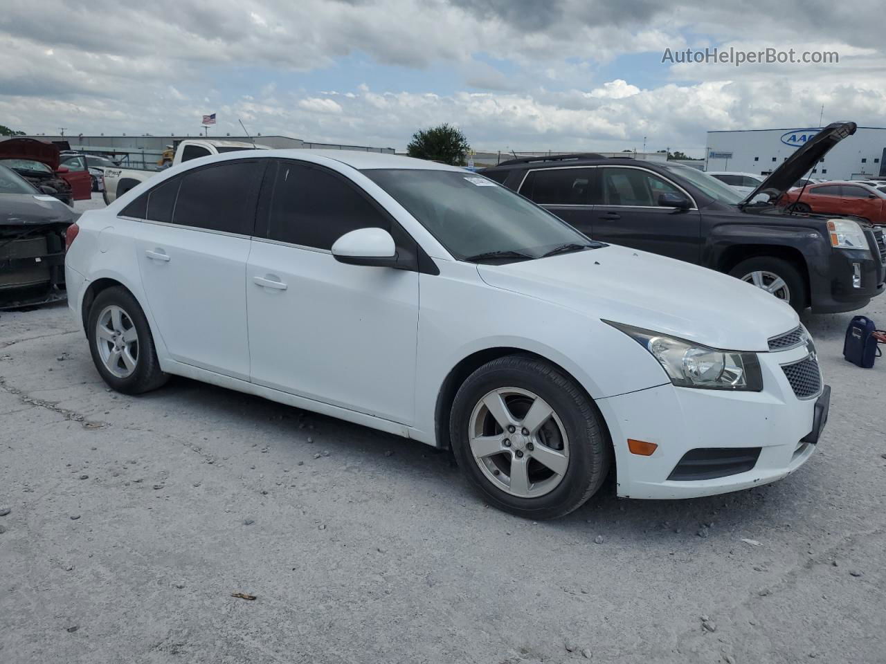 2012 Chevrolet Cruze Lt White vin: 1G1PE5SC9C7235859