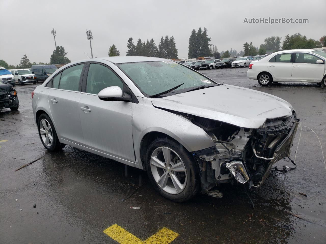 2016 Chevrolet Cruze Limited Lt Silver vin: 1G1PF5SB6G7134885