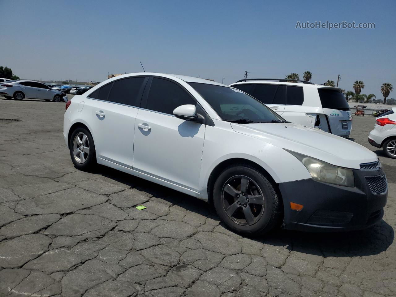 2012 Chevrolet Cruze Lt White vin: 1G1PF5SC0C7134870