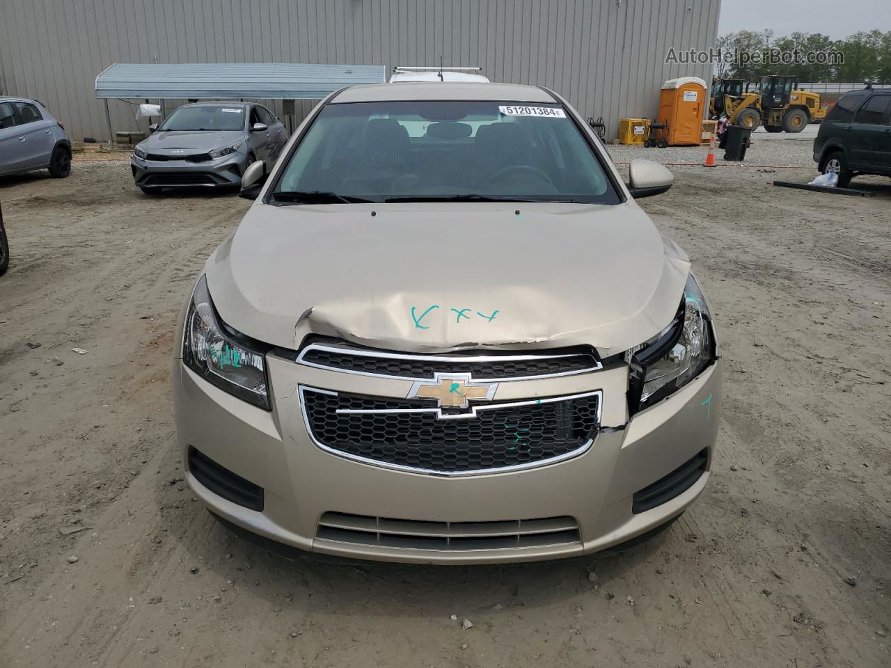 2012 Chevrolet Cruze Lt Beige vin: 1G1PF5SC0C7155041