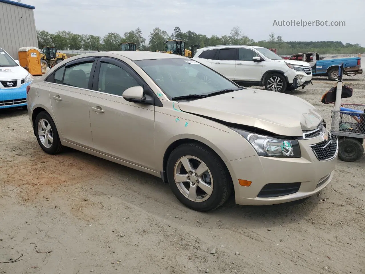 2012 Chevrolet Cruze Lt Beige vin: 1G1PF5SC0C7155041