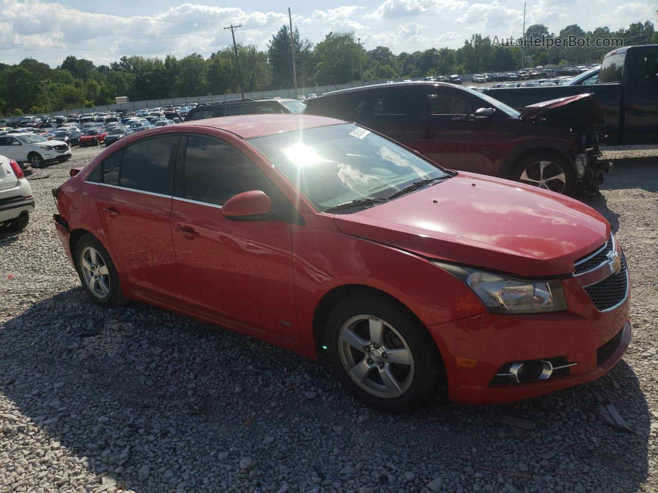 2012 Chevrolet Cruze Lt Red vin: 1G1PF5SC0C7243393