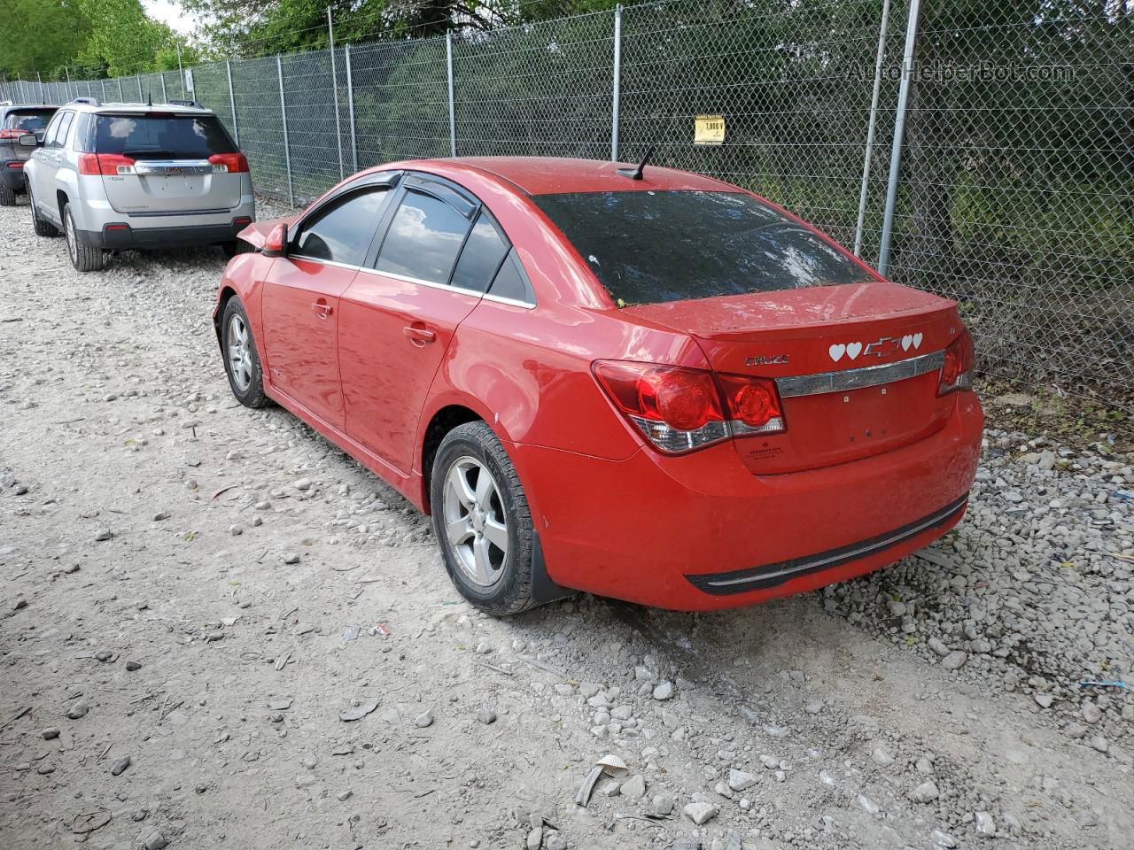 2012 Chevrolet Cruze Lt Red vin: 1G1PF5SC0C7384545