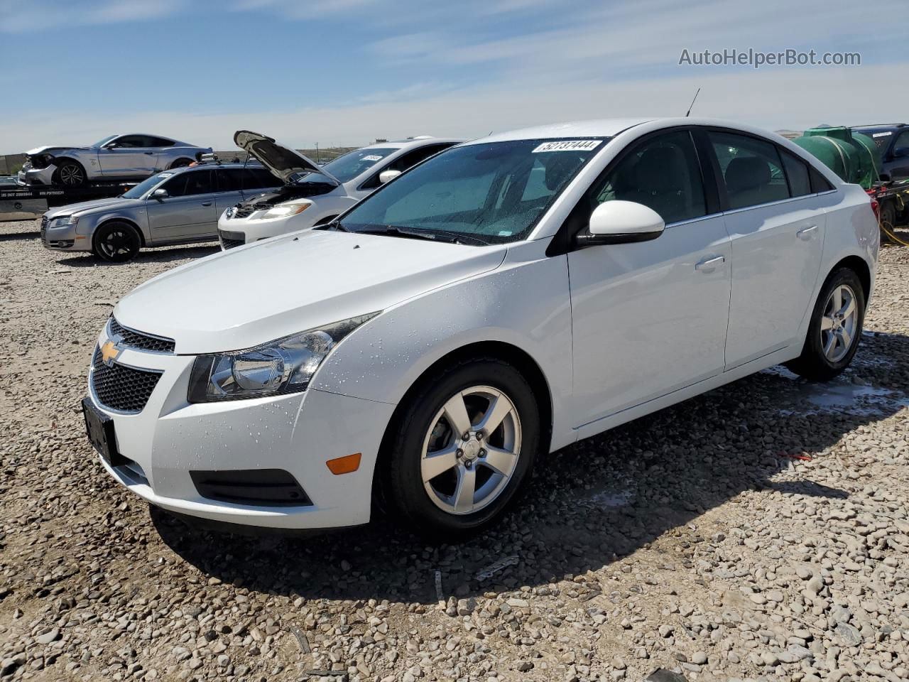 2012 Chevrolet Cruze Lt White vin: 1G1PF5SC1C7281148