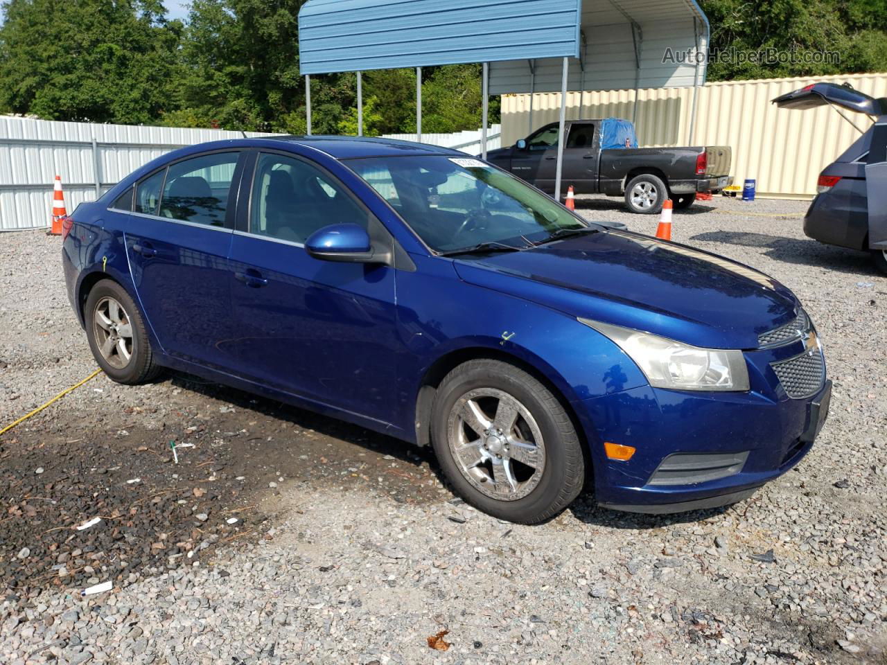 2012 Chevrolet Cruze Lt Blue vin: 1G1PF5SC2C7255982