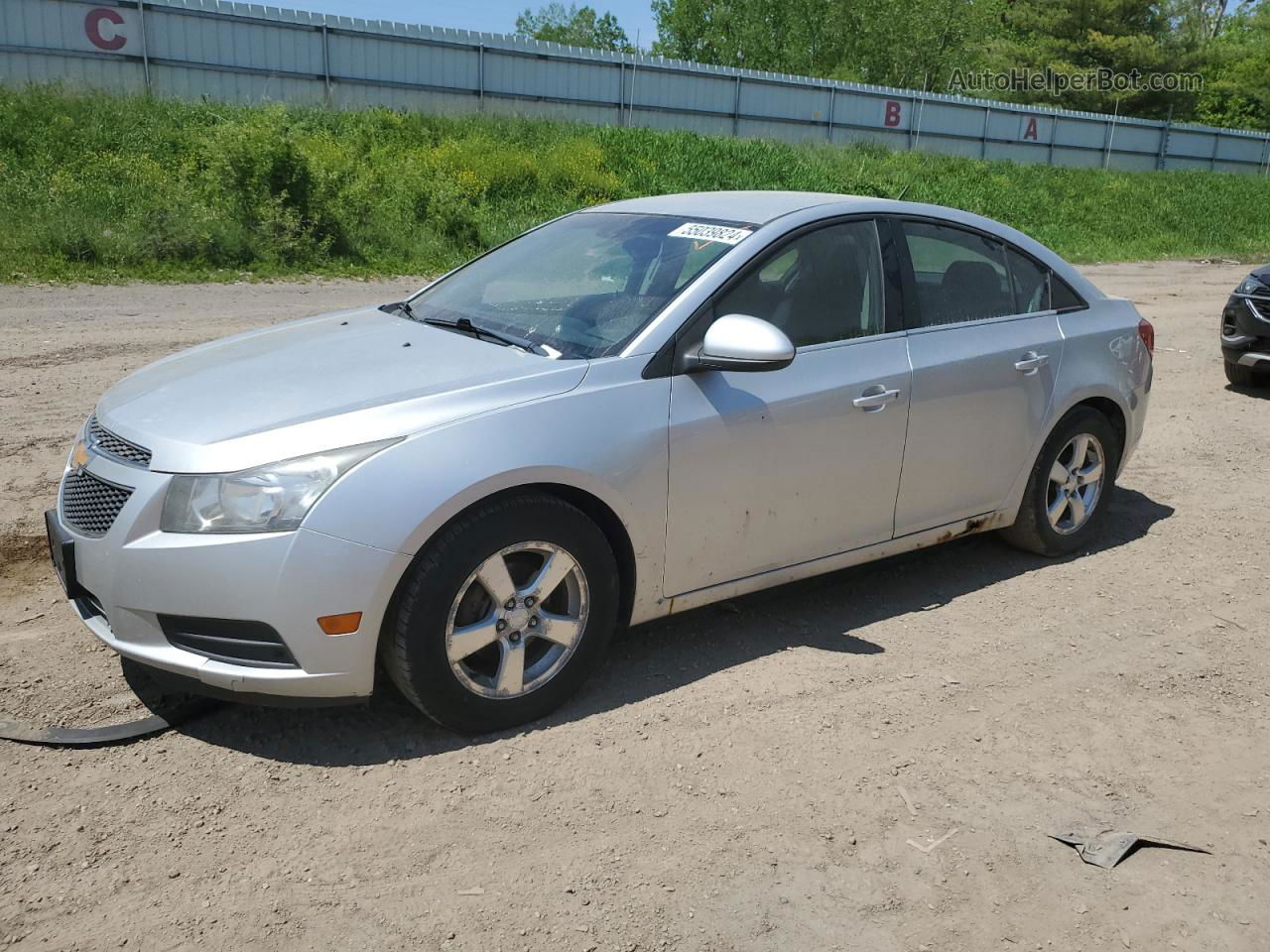 2012 Chevrolet Cruze Lt Silver vin: 1G1PF5SC2C7302878