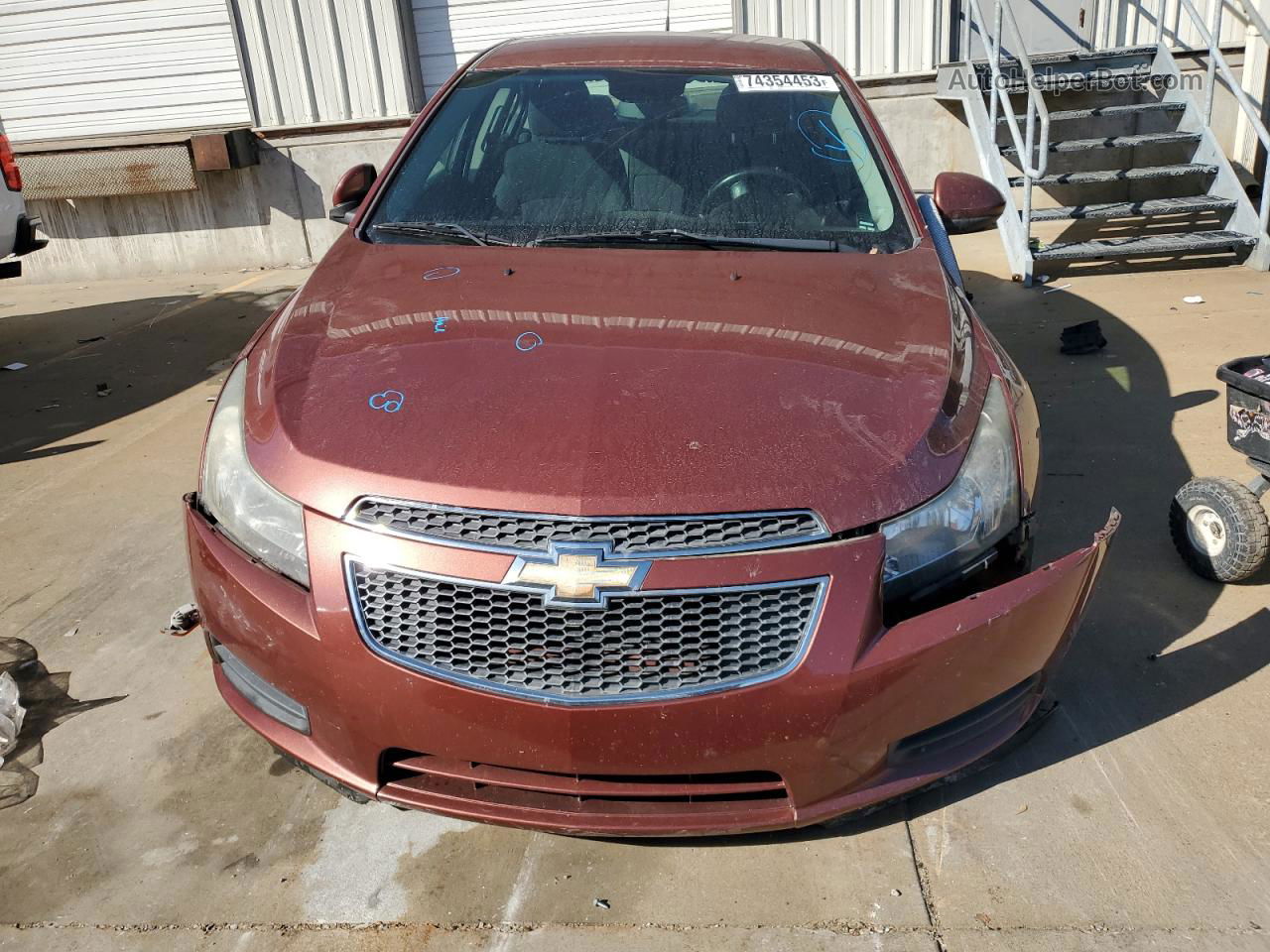 2012 Chevrolet Cruze Lt Orange vin: 1G1PF5SC2C7348730