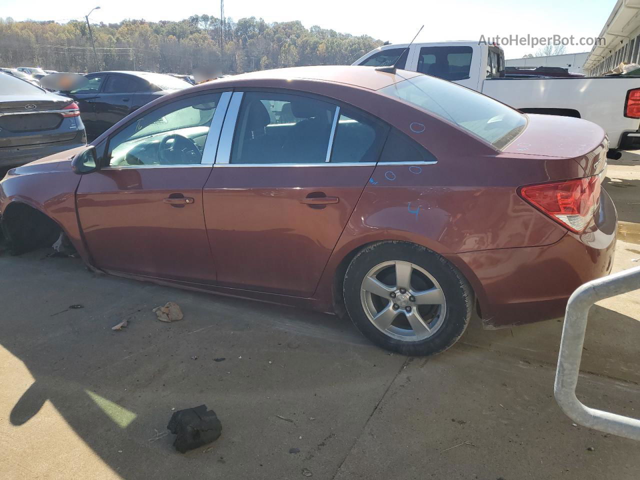 2012 Chevrolet Cruze Lt Orange vin: 1G1PF5SC2C7348730