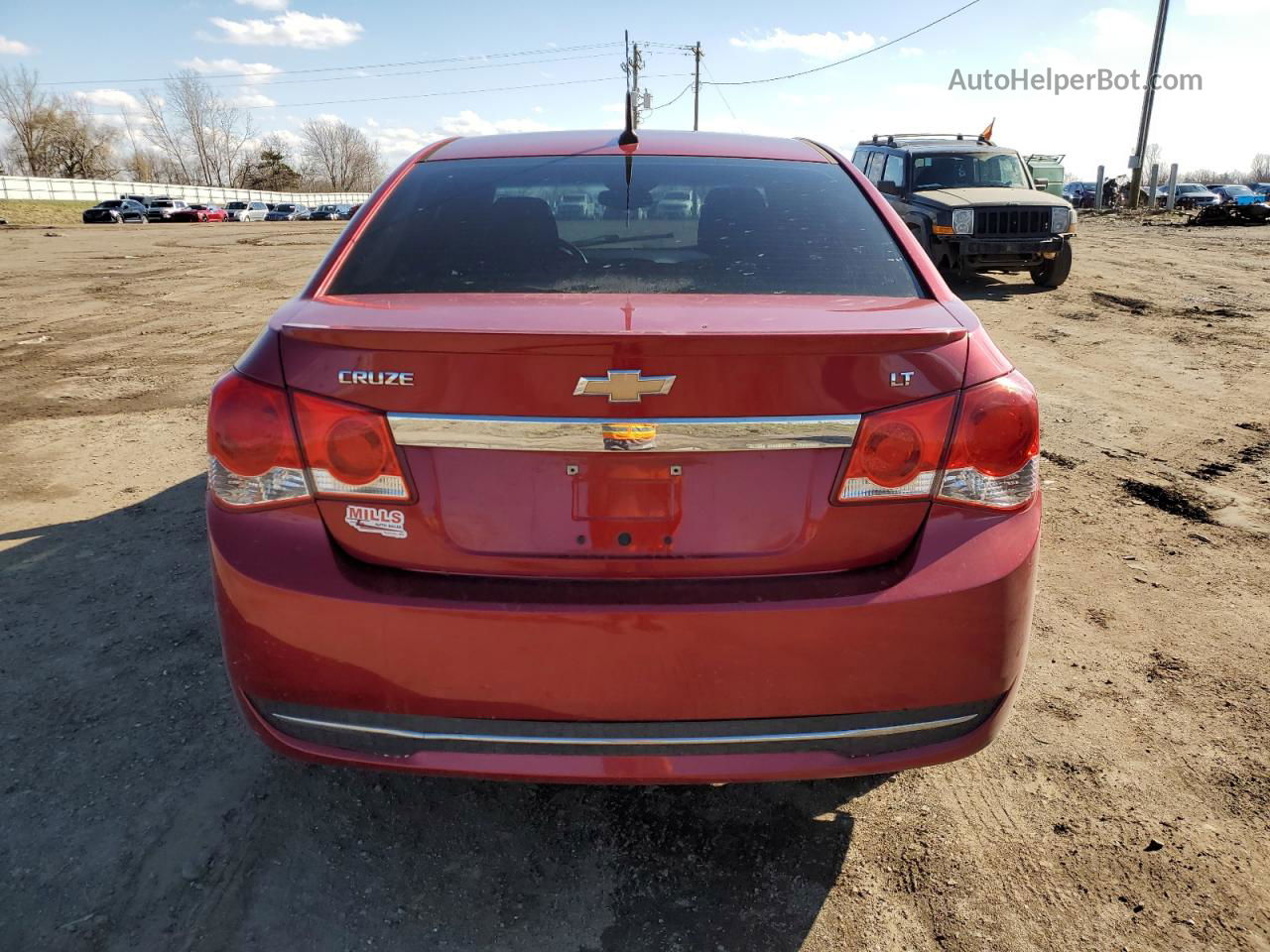 2012 Chevrolet Cruze Lt Red vin: 1G1PF5SC2C7405184