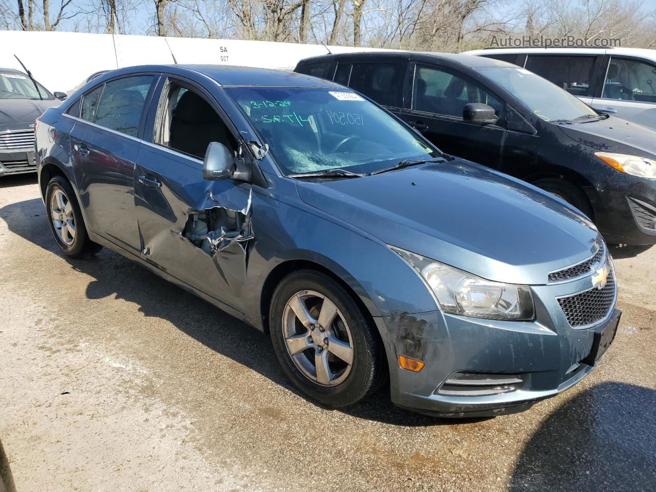 2012 Chevrolet Cruze Lt Blue vin: 1G1PF5SC3C7216463