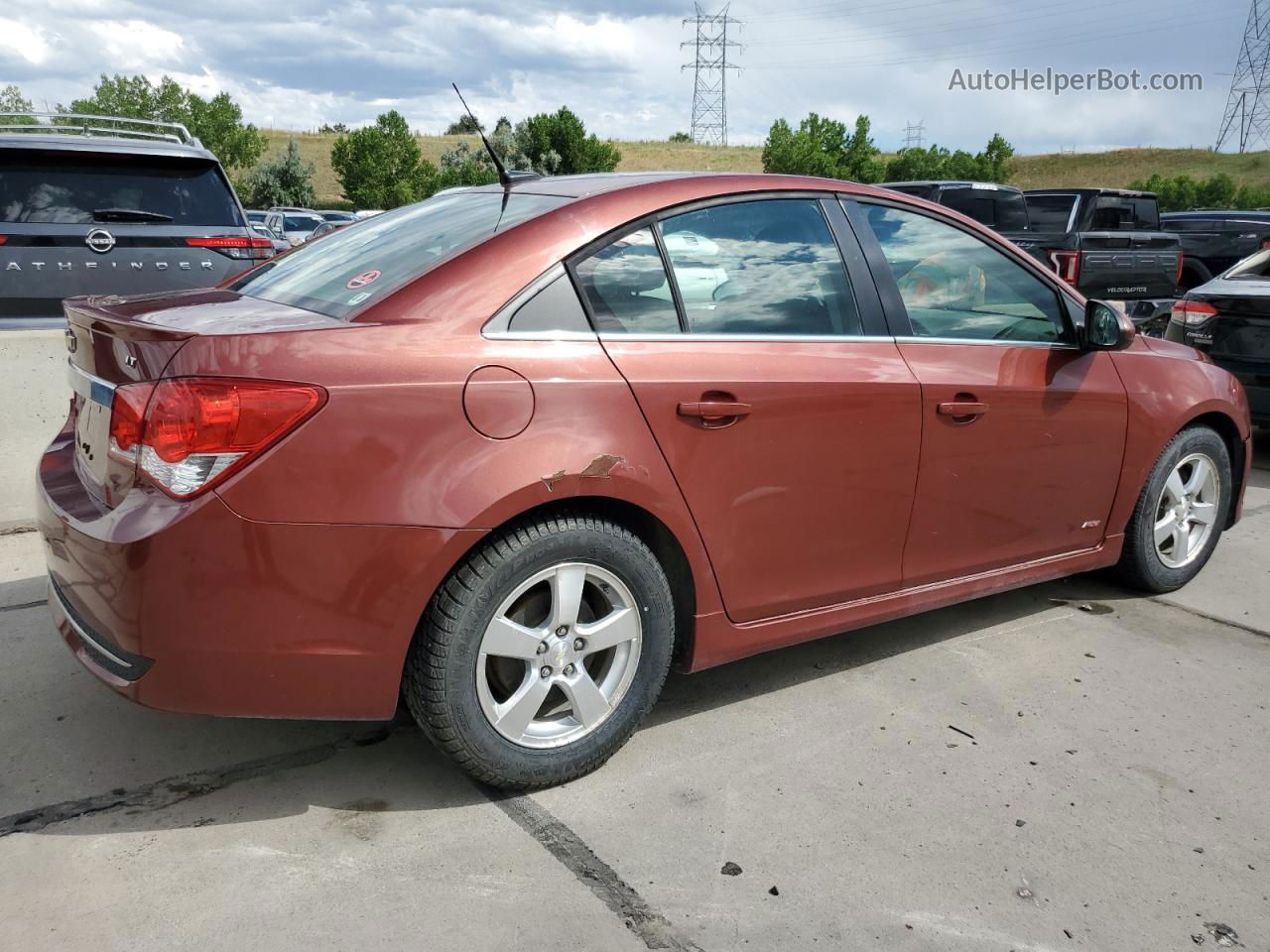 2012 Chevrolet Cruze Lt Orange vin: 1G1PF5SC3C7308530