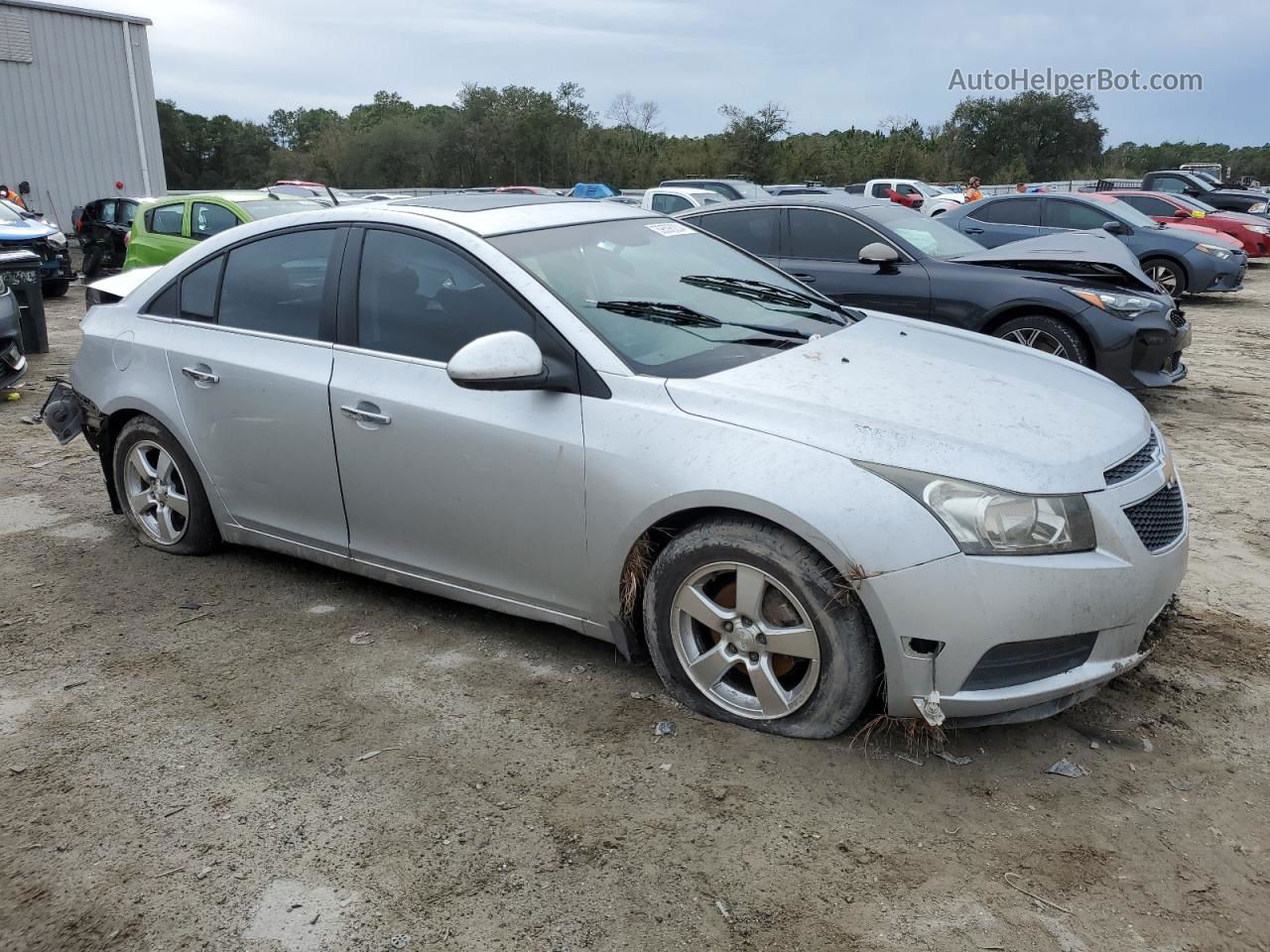 2012 Chevrolet Cruze Lt Silver vin: 1G1PF5SC5C7180694