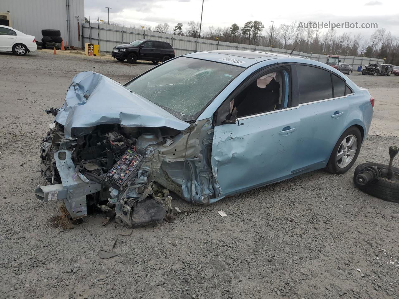 2012 Chevrolet Cruze Lt Blue vin: 1G1PF5SC5C7193929