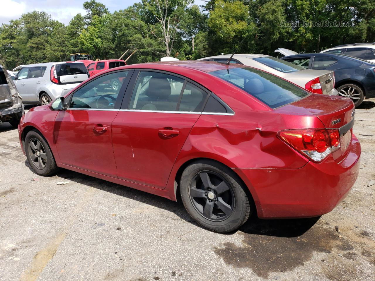 2012 Chevrolet Cruze Lt Burgundy vin: 1G1PF5SC5C7331307