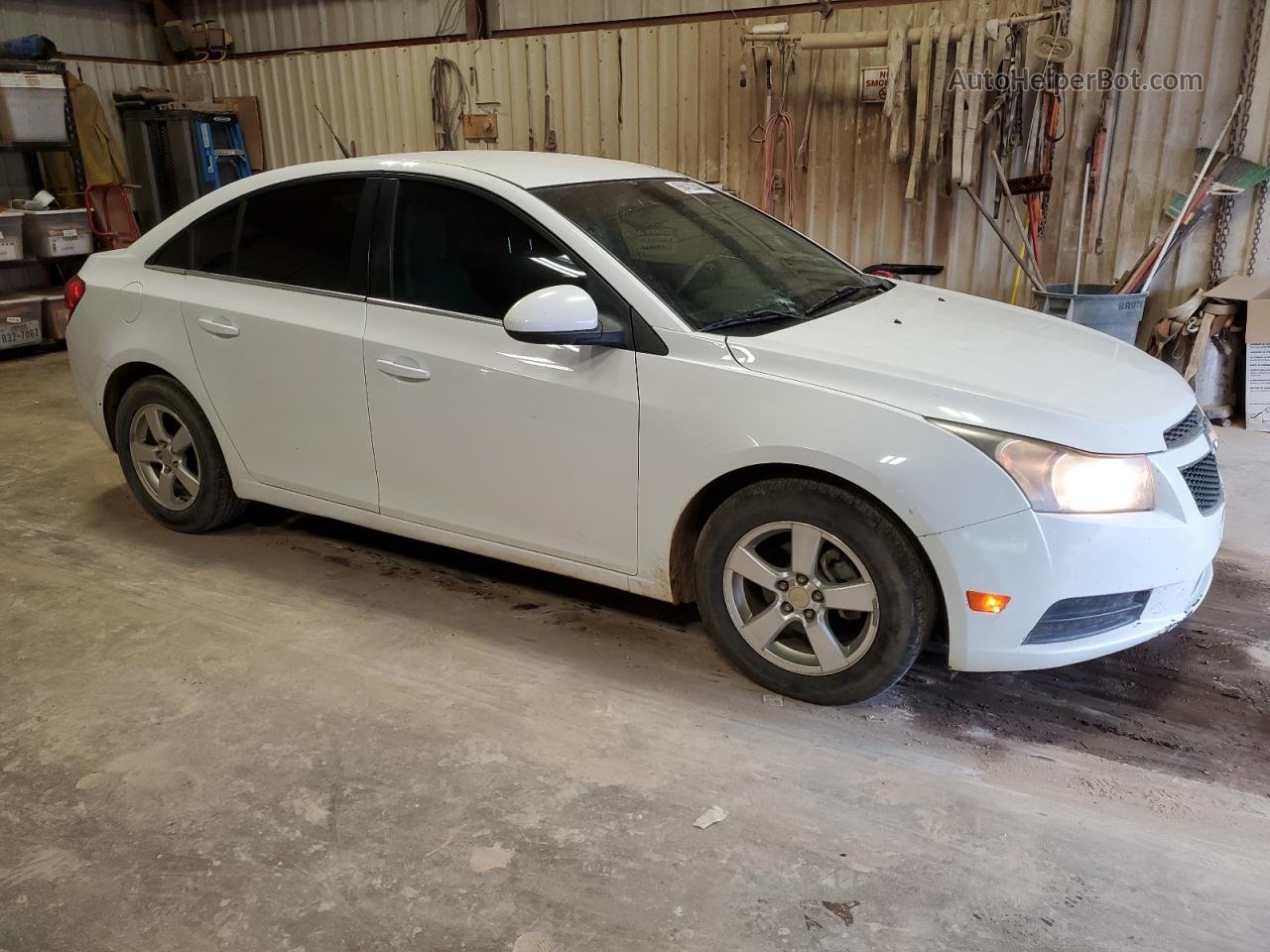 2012 Chevrolet Cruze Lt White vin: 1G1PF5SC6C7114669