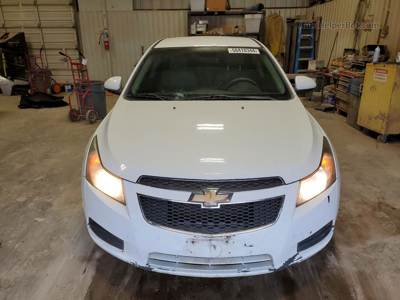 2012 Chevrolet Cruze Lt White vin: 1G1PF5SC6C7114669