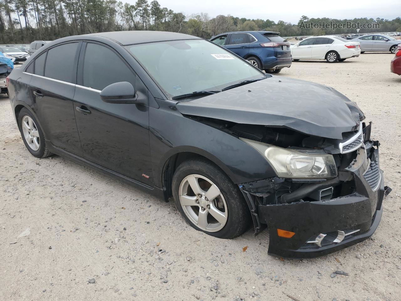 2012 Chevrolet Cruze Lt Black vin: 1G1PF5SC6C7331039