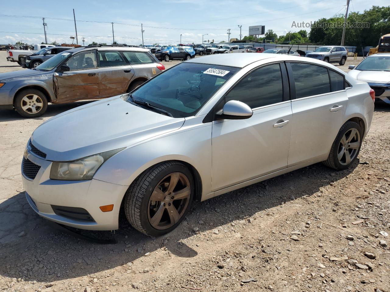 2012 Chevrolet Cruze Lt Silver vin: 1G1PF5SC6C7332398