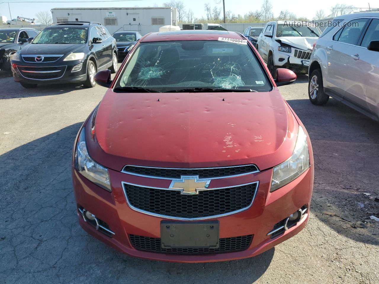 2012 Chevrolet Cruze Lt Red vin: 1G1PF5SC6C7343935