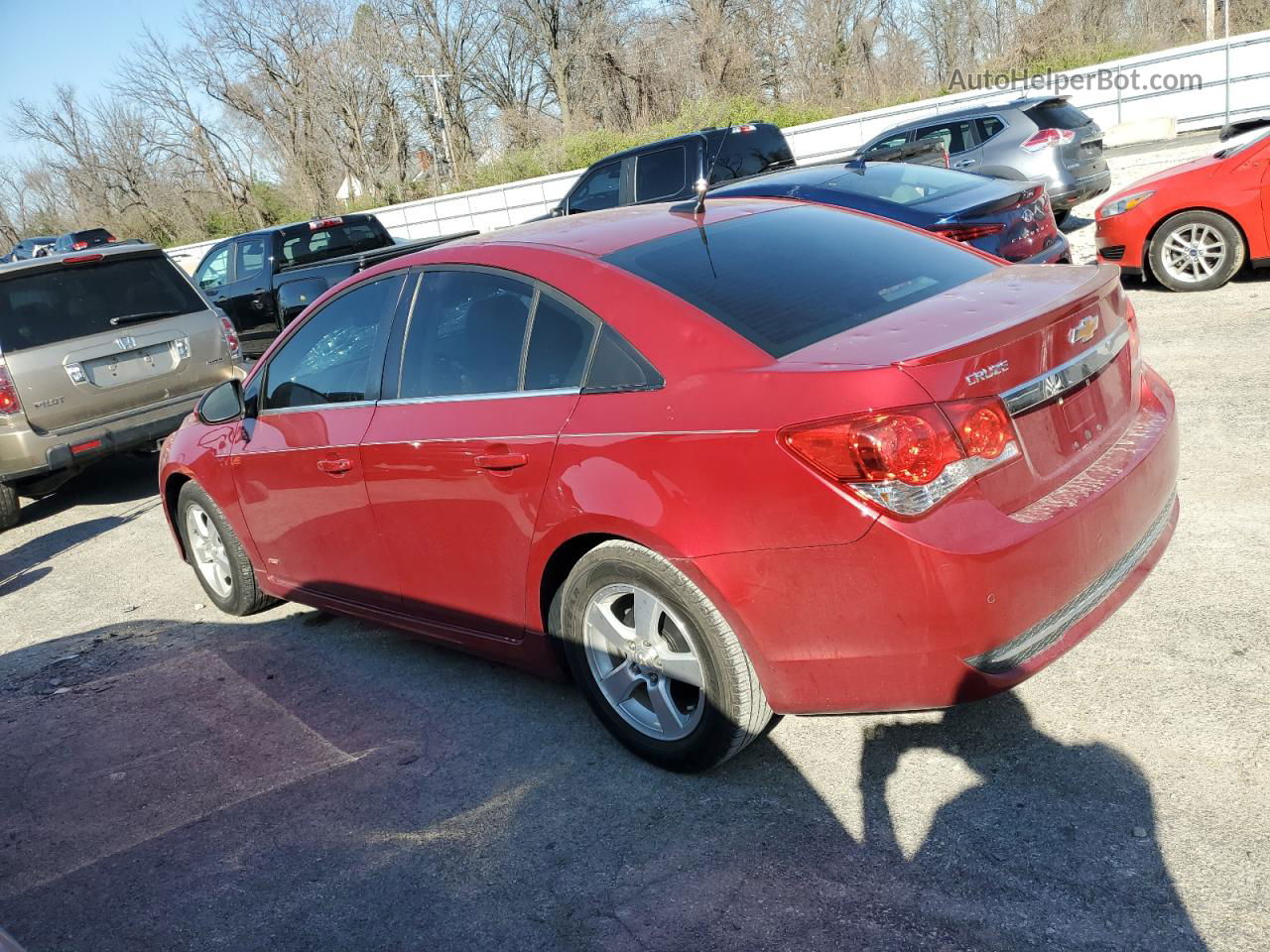 2012 Chevrolet Cruze Lt Red vin: 1G1PF5SC6C7343935