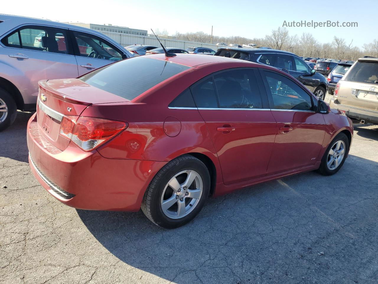 2012 Chevrolet Cruze Lt Red vin: 1G1PF5SC6C7343935