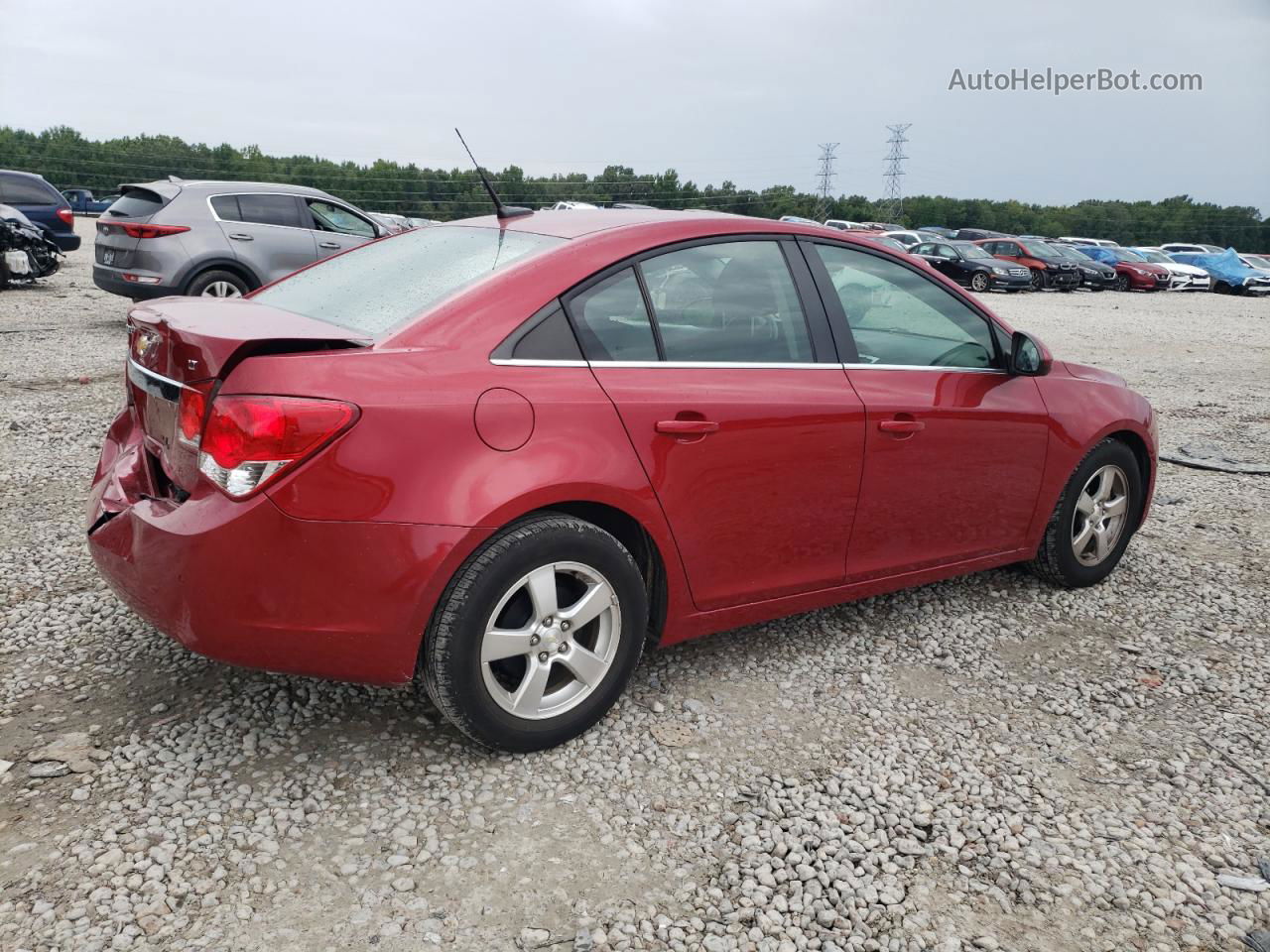 2012 Chevrolet Cruze Lt Red vin: 1G1PF5SC6C7366602