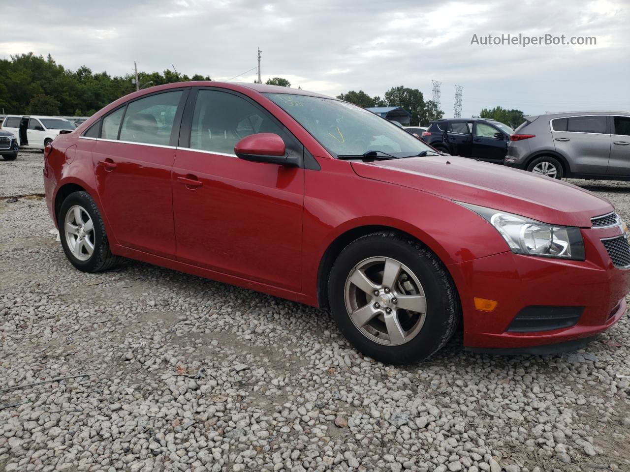 2012 Chevrolet Cruze Lt Red vin: 1G1PF5SC6C7366602