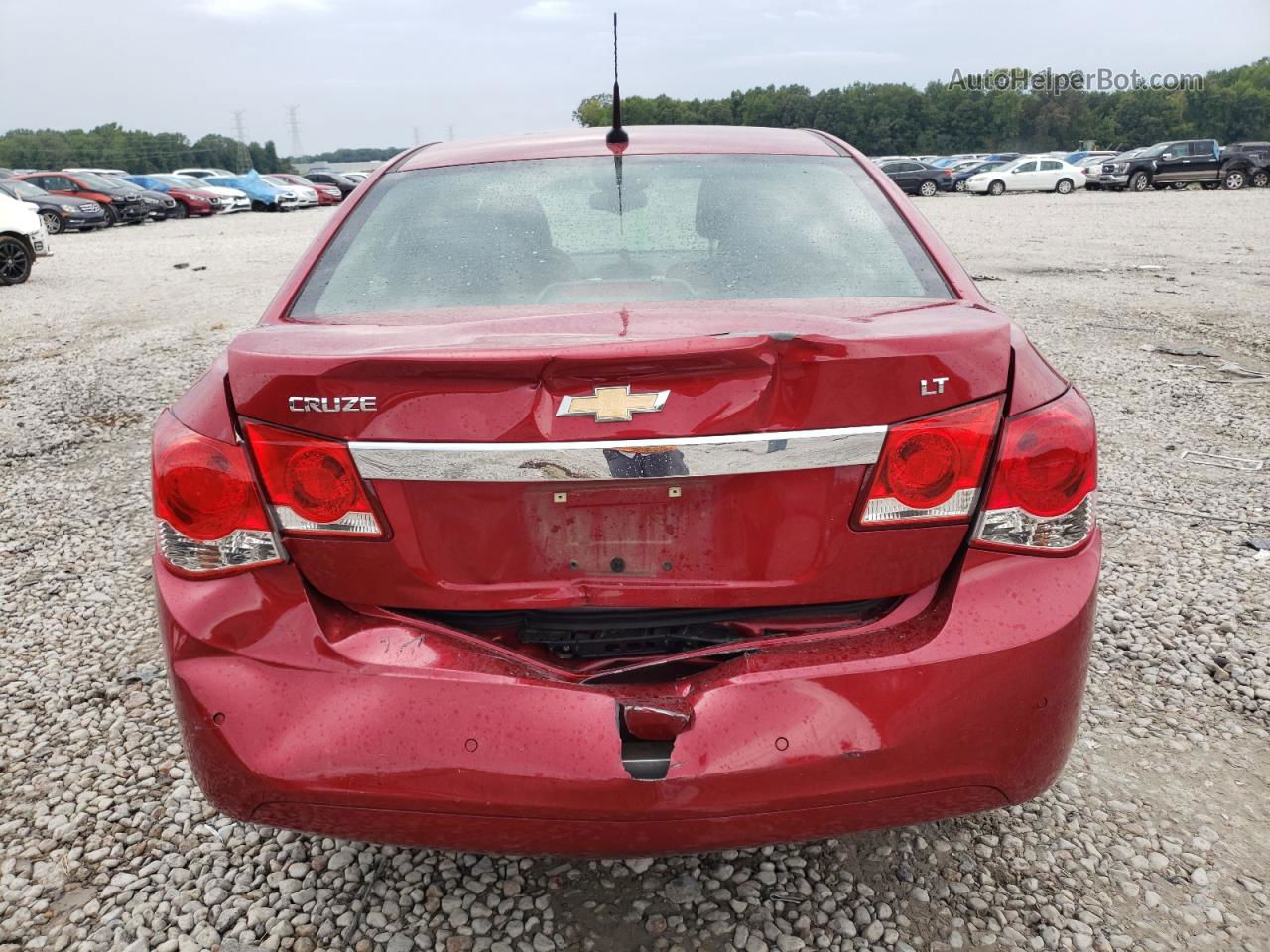 2012 Chevrolet Cruze Lt Red vin: 1G1PF5SC6C7366602