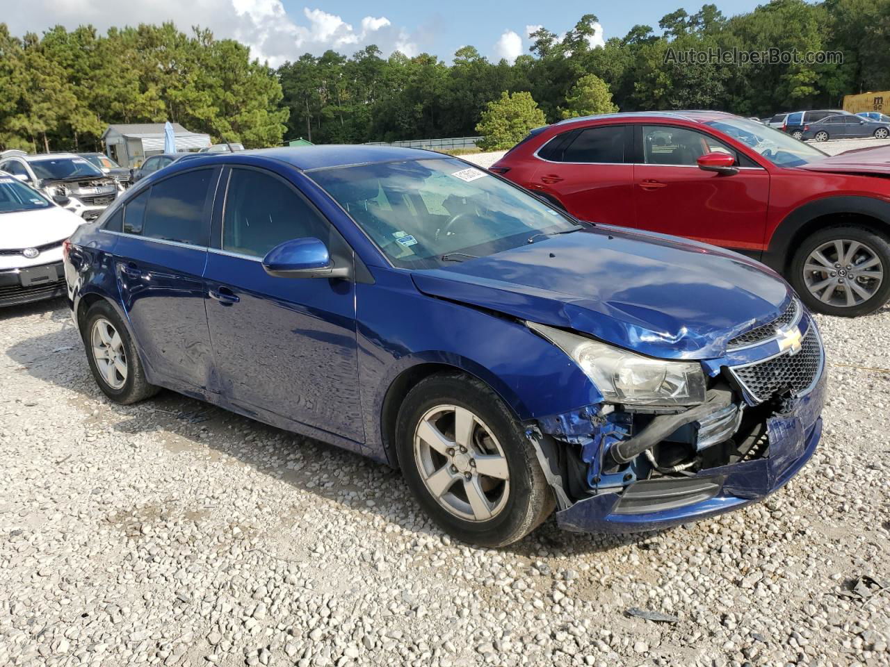 2012 Chevrolet Cruze Lt Blue vin: 1G1PF5SC7C7230933