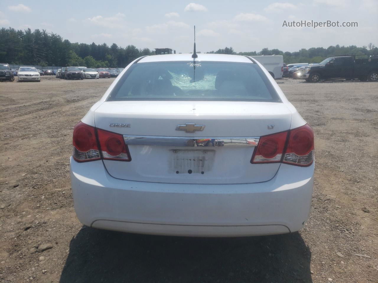 2012 Chevrolet Cruze Lt White vin: 1G1PF5SC8C7120067