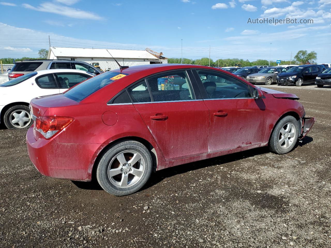 2012 Chevrolet Cruze Lt Red vin: 1G1PF5SC8C7155675