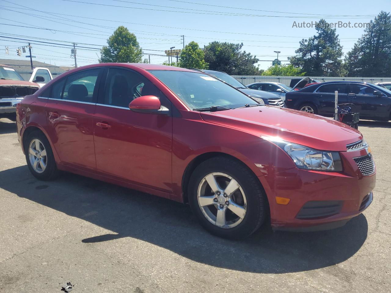 2012 Chevrolet Cruze Lt Red vin: 1G1PF5SC8C7325825