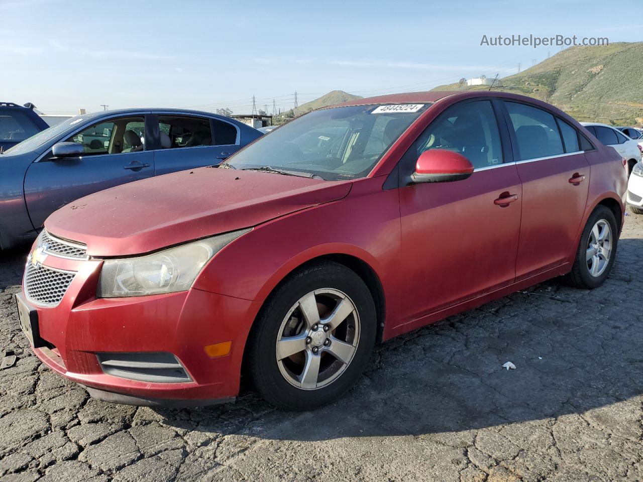 2012 Chevrolet Cruze Lt Red vin: 1G1PF5SC9C7229847