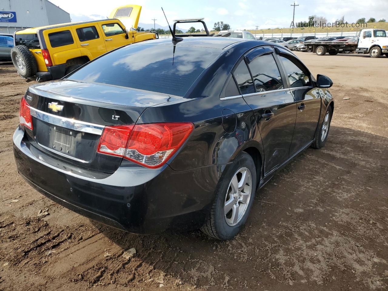 2012 Chevrolet Cruze Lt Black vin: 1G1PF5SC9C7232781