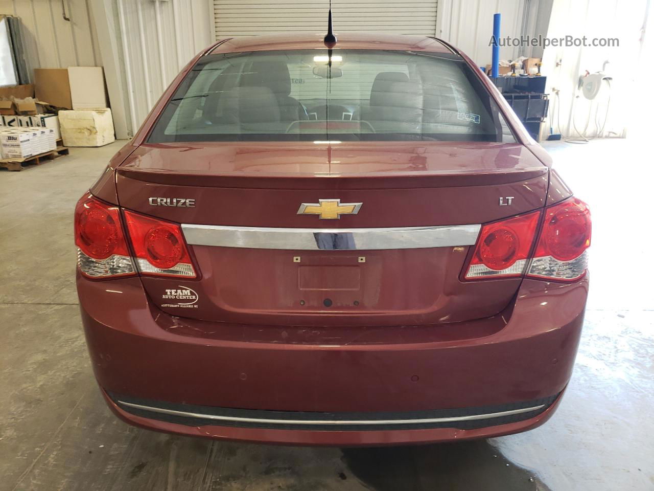 2012 Chevrolet Cruze Lt Burgundy vin: 1G1PF5SC9C7353293