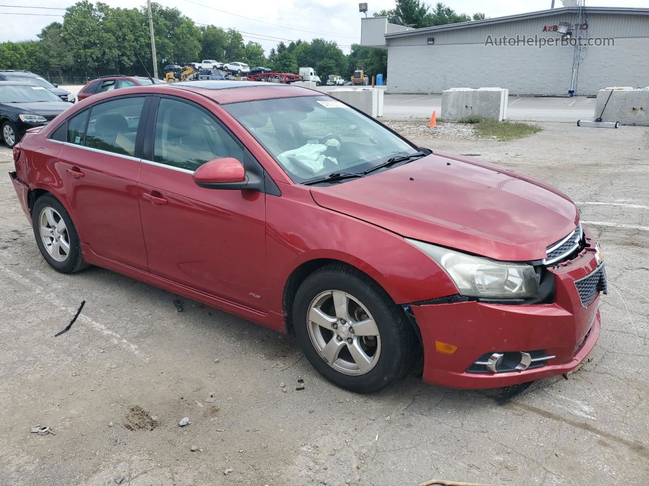 2012 Chevrolet Cruze Lt Burgundy vin: 1G1PF5SCXC7125738