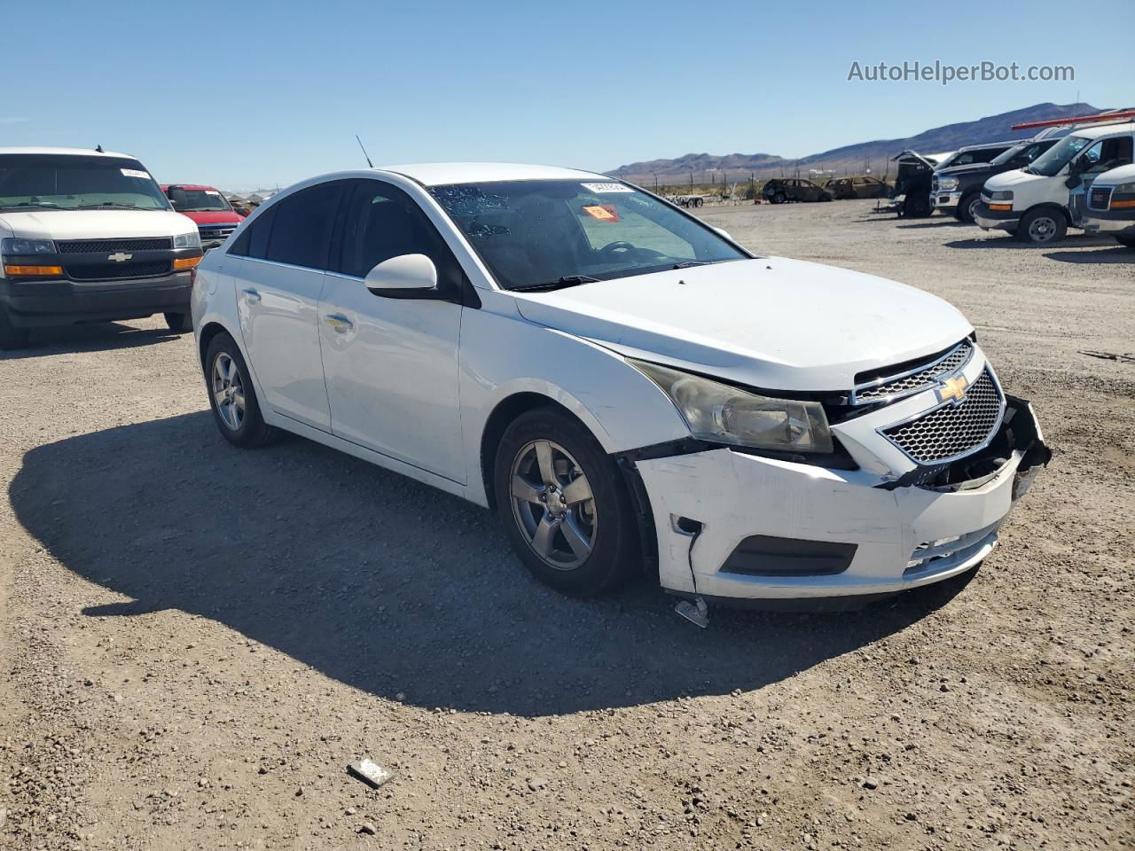 2012 Chevrolet Cruze Lt White vin: 1G1PF5SCXC7192338