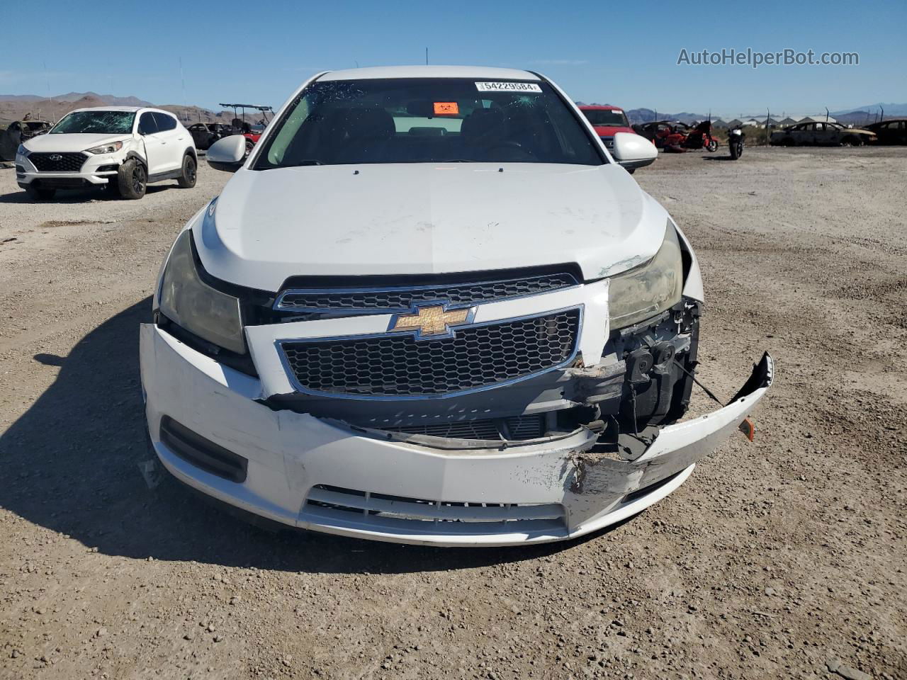 2012 Chevrolet Cruze Lt White vin: 1G1PF5SCXC7192338