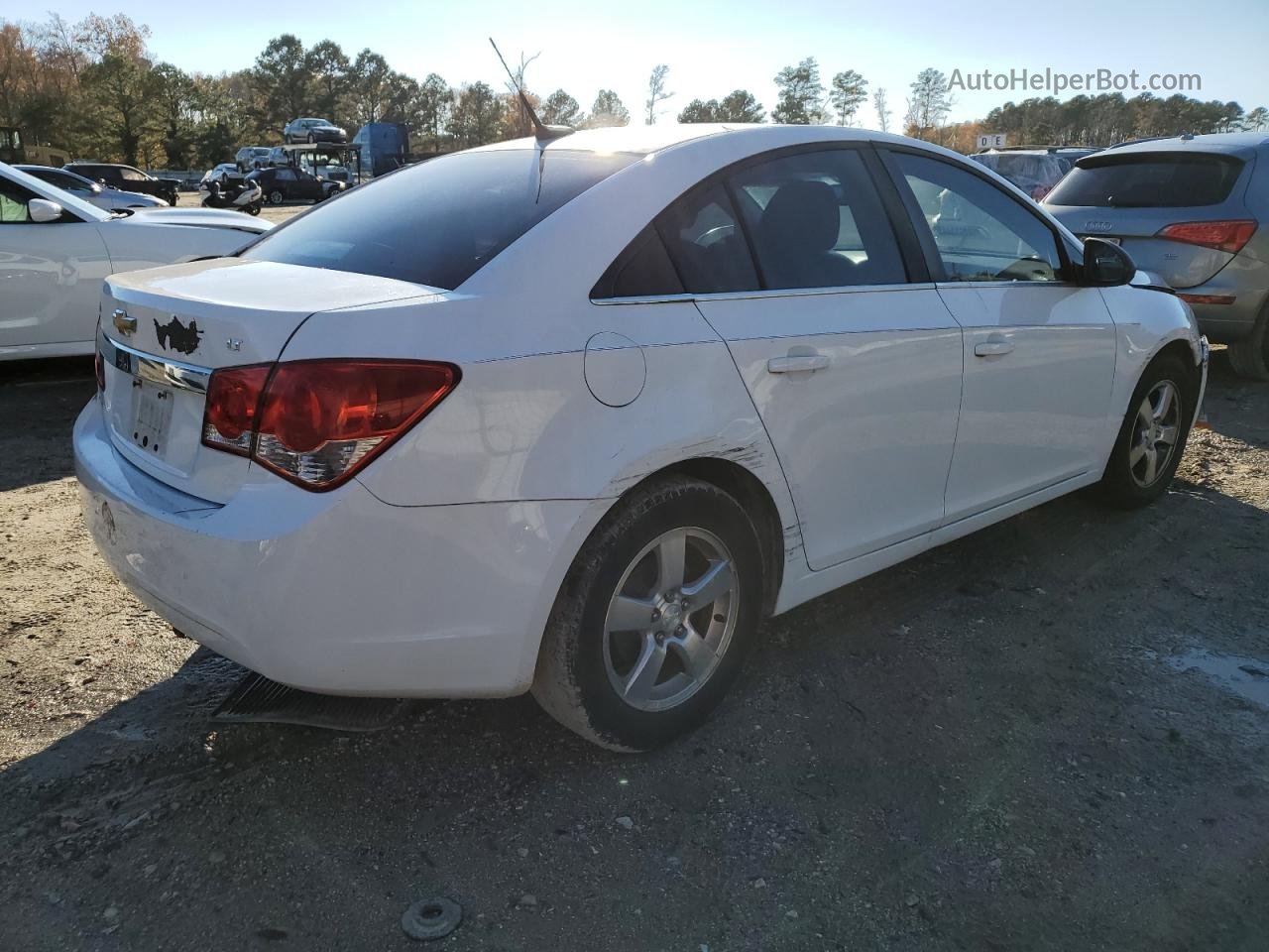 2012 Chevrolet Cruze Lt White vin: 1G1PF5SCXC7343615