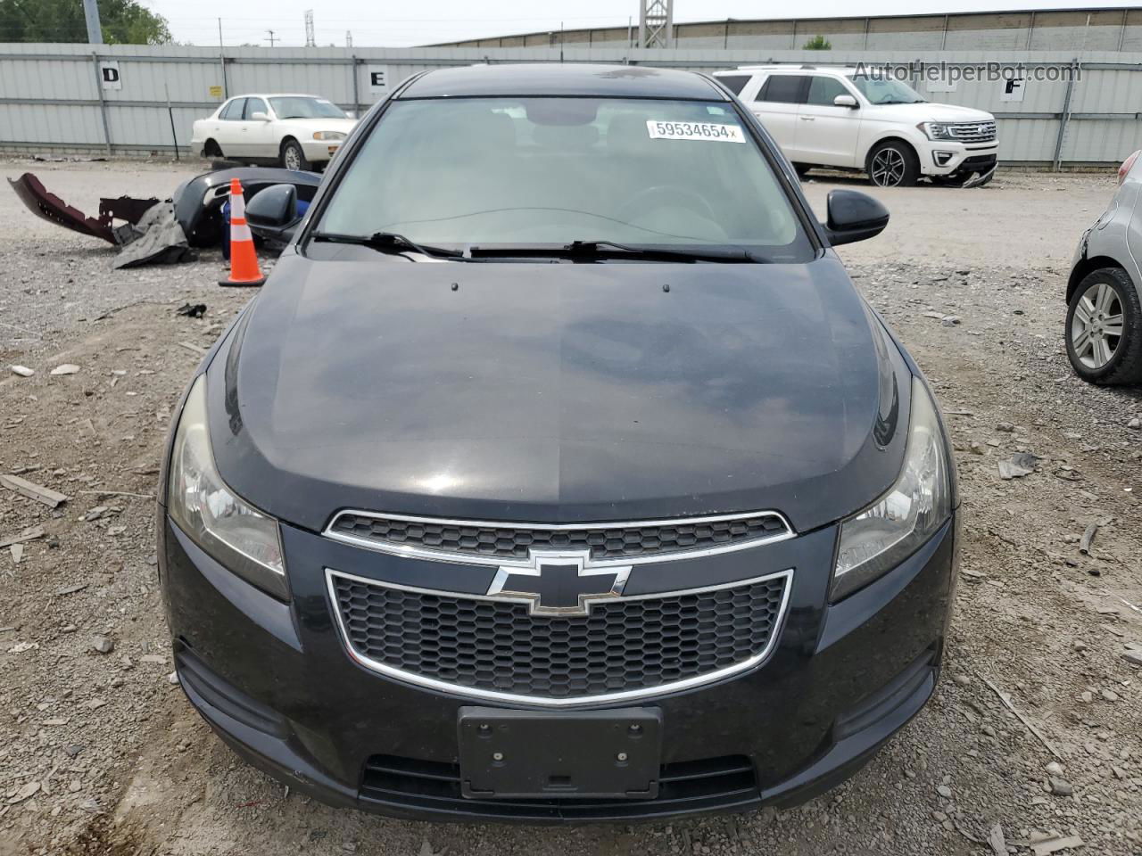 2012 Chevrolet Cruze Lt Black vin: 1G1PF5SCXC7351634