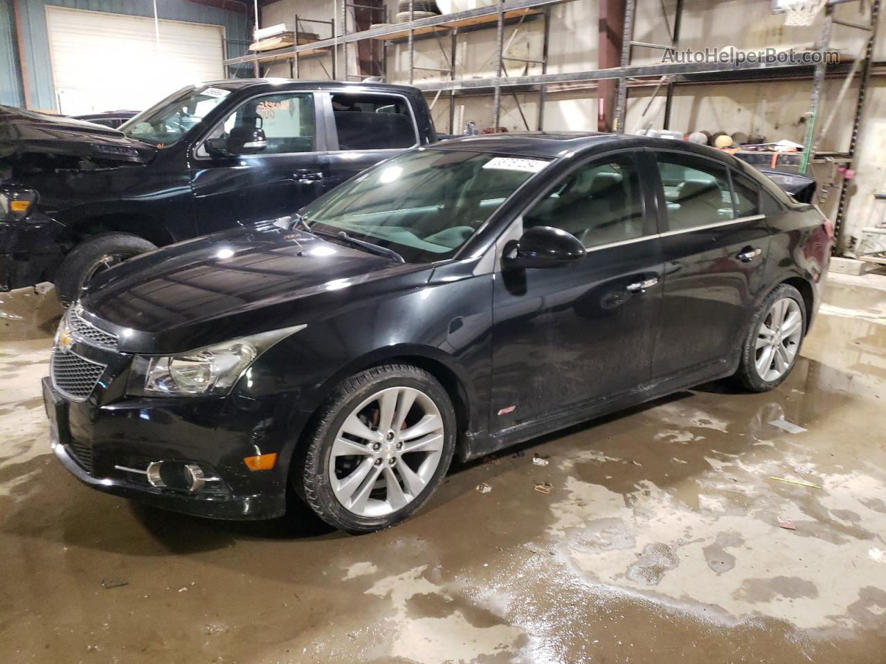 2013 Chevrolet Cruze Ltz Black vin: 1G1PG5SB0D7248261