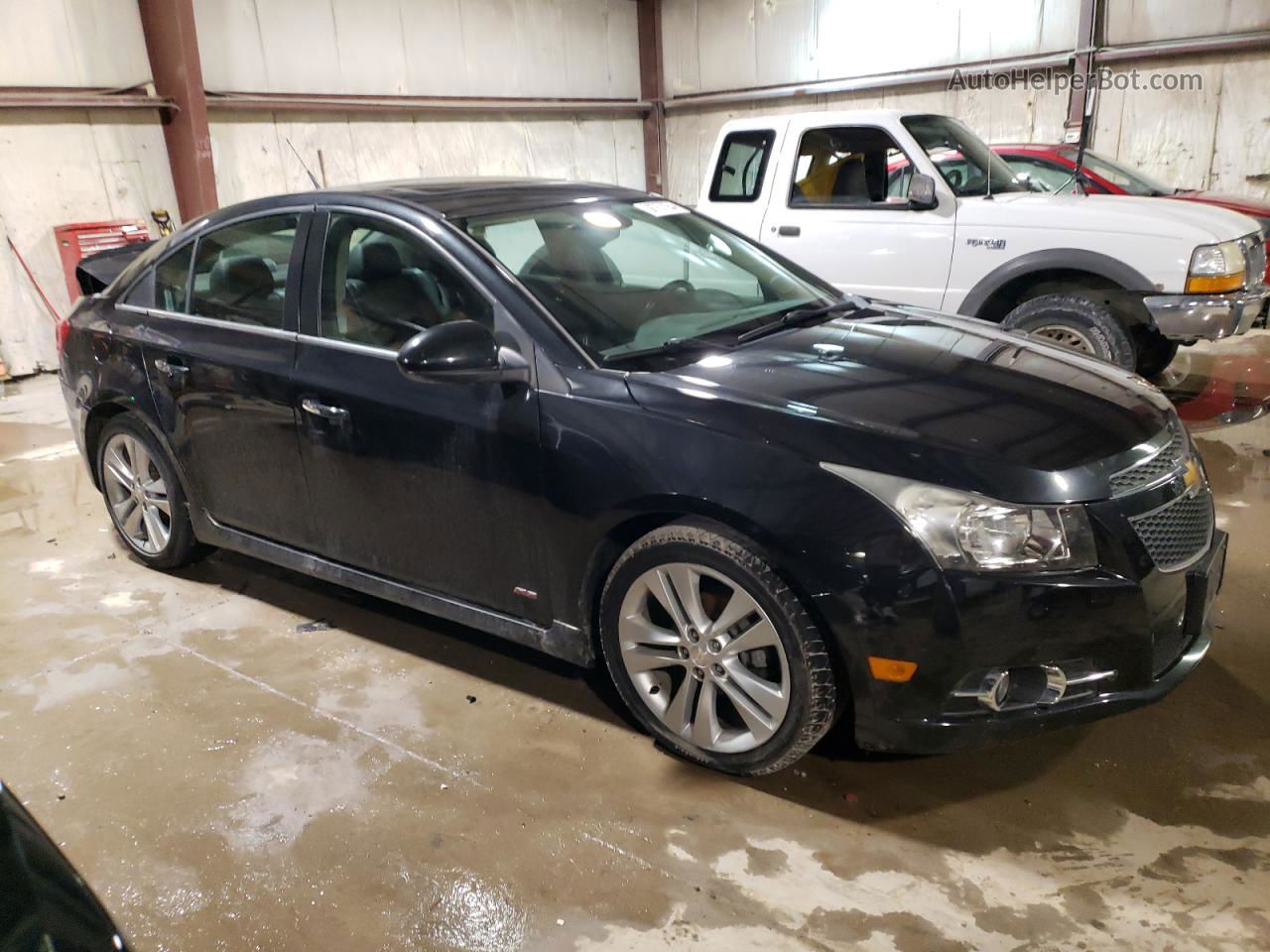 2013 Chevrolet Cruze Ltz Black vin: 1G1PG5SB0D7248261